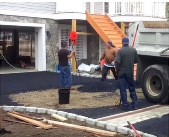Paving a Asphalt Driveway in a HOA Community New Hampshire Paving Pros Concord, NH